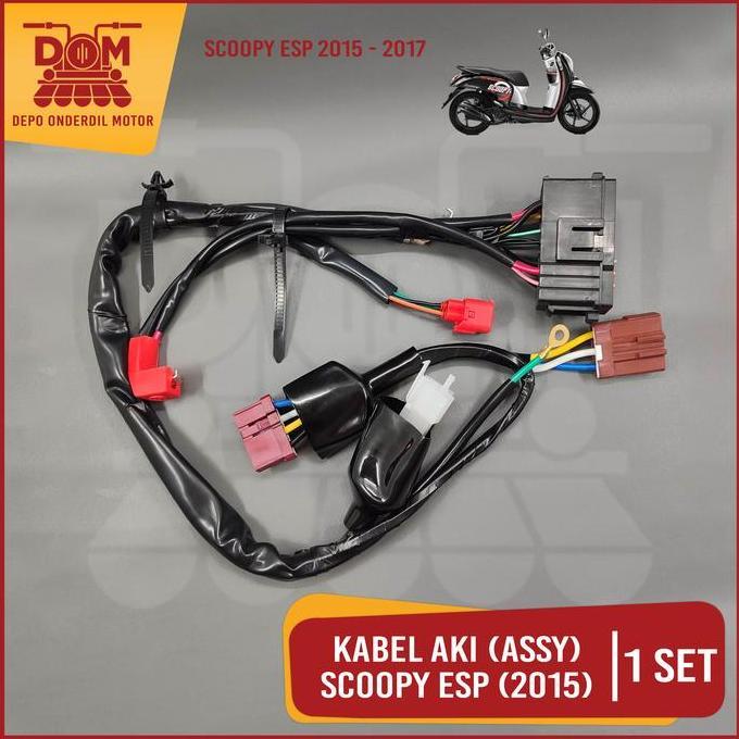 Promo Kabel Aki Assy Scoopy eSP 2015 (TOKAIDO) Cable Cabel Body Bodi Skun Accu Car Honda Scoopy Fi e
