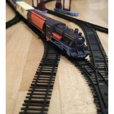 Sepur Miniatur Simulasi Kereta Api Lintasan Rel Mainan Edukasi Anak Ii