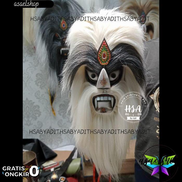 Topeng Ganongan/Bujang Ganong Rambut Putih [Br 1111]