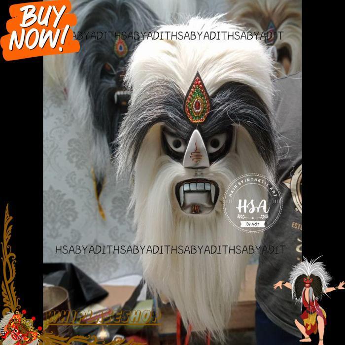 Topeng Ganongan/Bujang Ganong Rambut Putih [Br 1111]