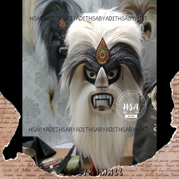 Topeng Ganongan/Bujang Ganong Rambut Putih [Br 1111]
