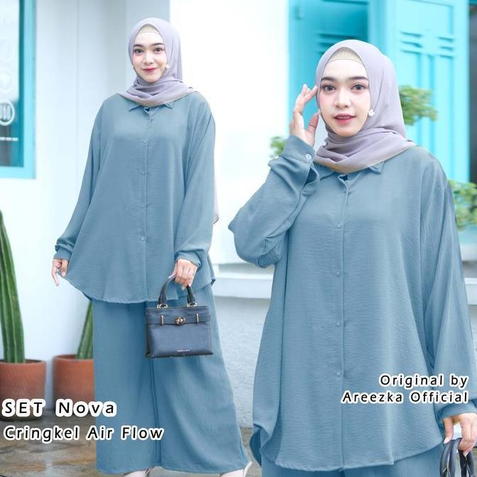Setelan JUMBO Baju Tunik Jumbo Cringkel
