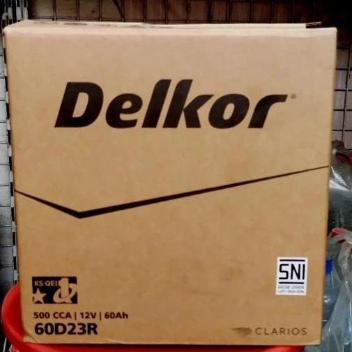 Promo Aki Accu Kering Dodge Journey, Delkor MF 55D23R / 85BR60K / 60D23R 60 AH COD