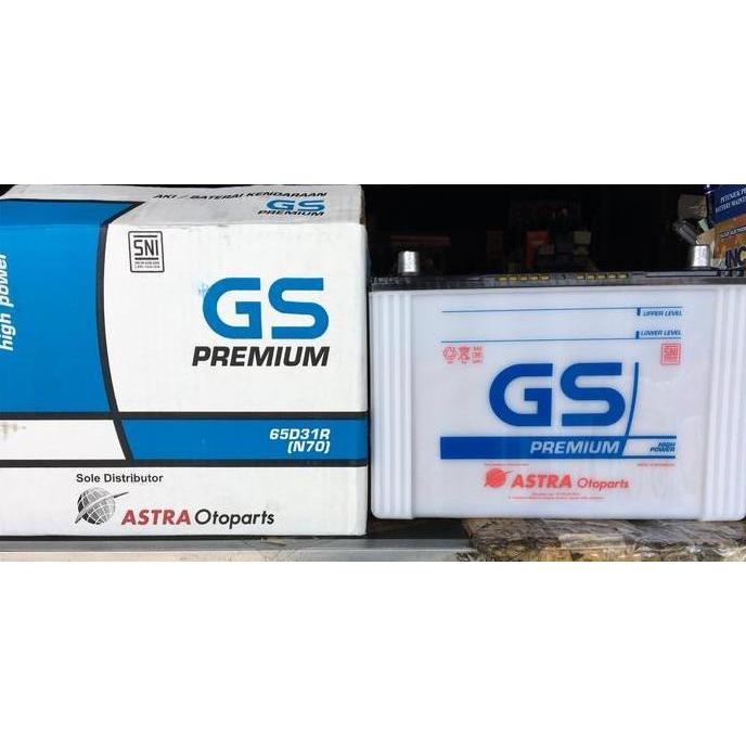 Promo Aki Mobil Basah GS Premium N70 / 65D31R 12v 70Ah ORI Astra COD