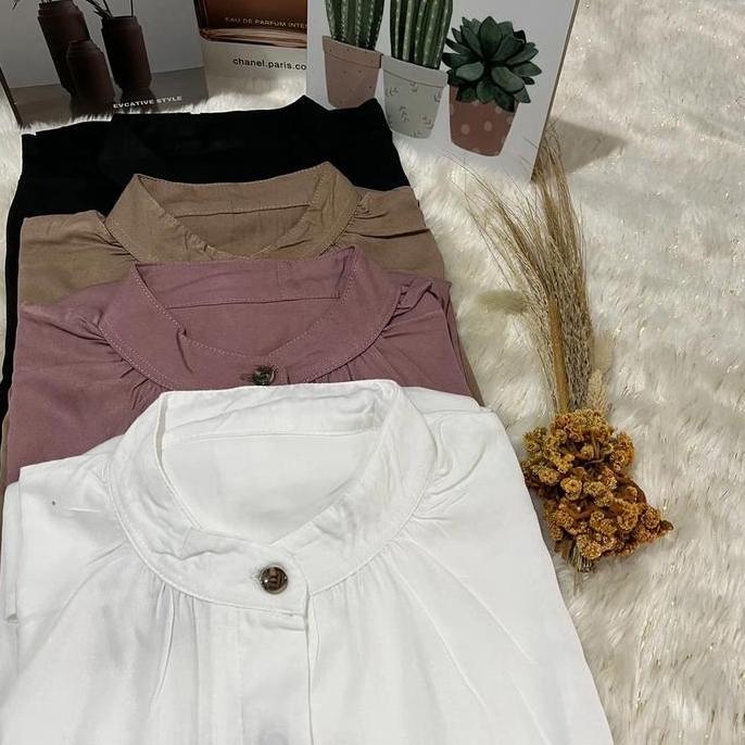 ATASAN  Wanita BLOUSE KAYLA BAHAN RAYON TWILL PREMIUM  Tebal SIZE S, M, L, XL by FFA