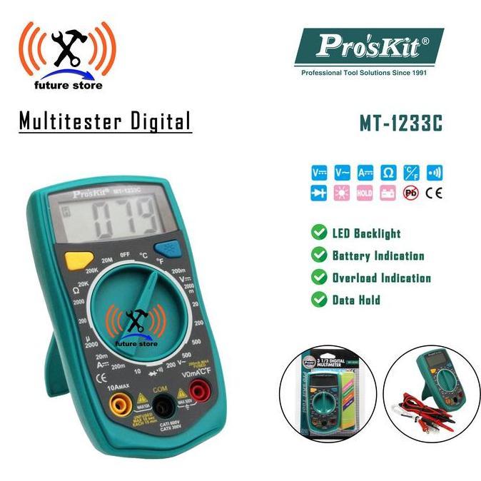 TERMURAH - ProsKit MT-1233C Digital Multimeter