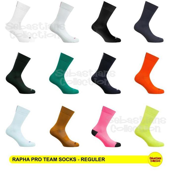 NEW - Rapha Pro Team Socks Reguler - Rapha Socks Original - Kaos Kaki Rapha
