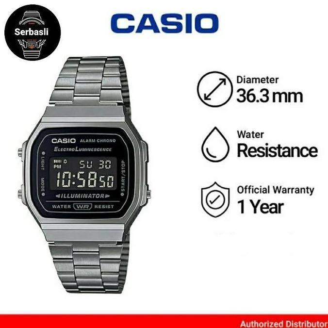 Jam Tangan Casio A168Wgg-1B