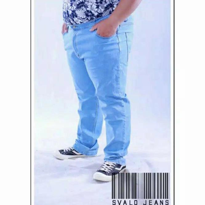 Celana Jeans Jumbo Pria Slimfit Soft Jeans Melar