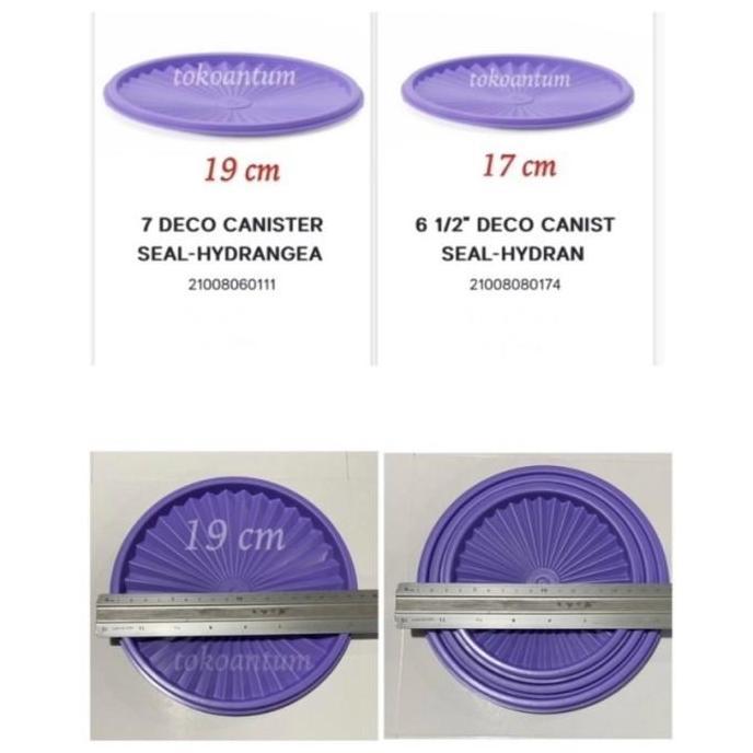 Tutup toples tupperware deco canister