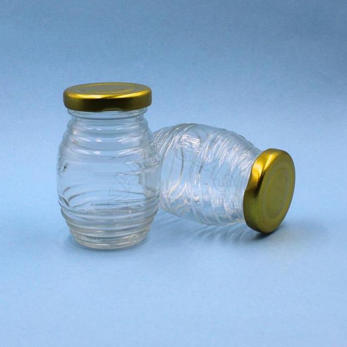 JKMDU100 jar kaca madu 100ml / tempat madu/toples kaca madu/botol madu
