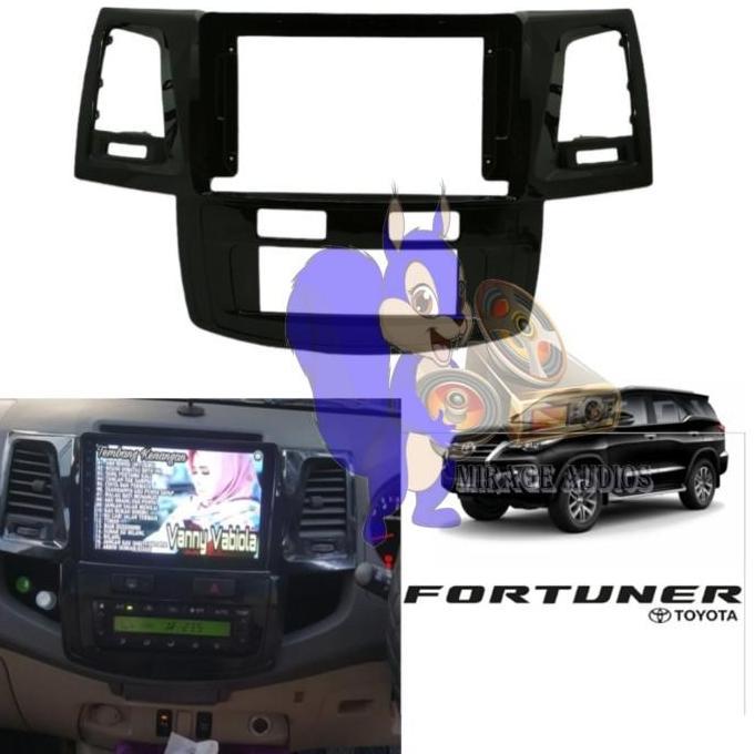 Frame Head Unit Android Fortuner 2010 - 2015 9 inch