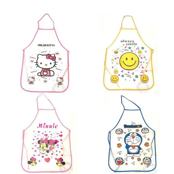 CELEMEK ANAK KARAKTER - APRON ANAK - CELEMEK ANTI AIR