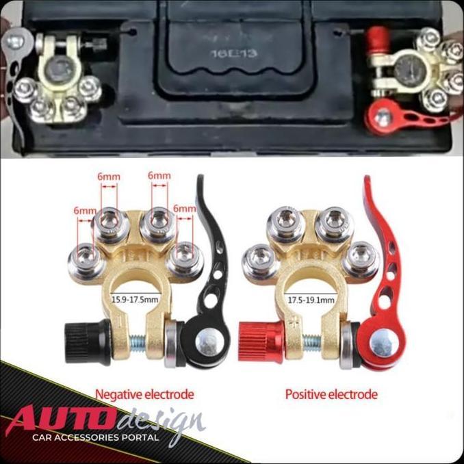 QUICK RELEASE KEPALA AKI MOBIL KUNINGAN