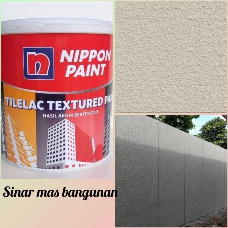 Tilelac textured paint,Nippon paint tilelac textured paint 5kg,plamir tekstur Nippon paint,cat tekst
