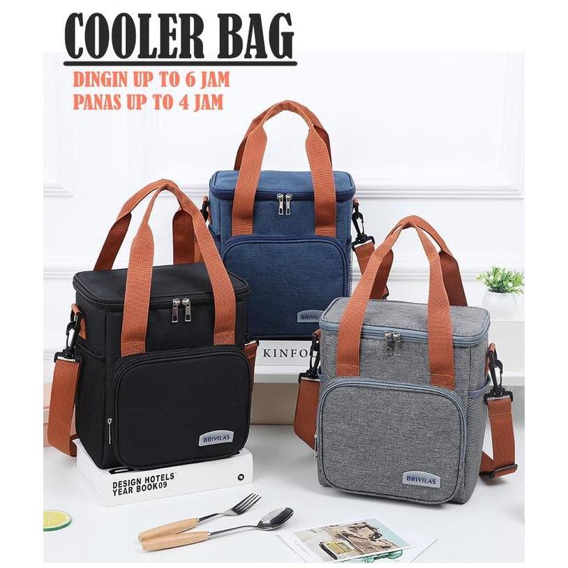 Cooler Bag Tempat bekal Lunch Box Bag Tas Pendingin Tas Es Krim