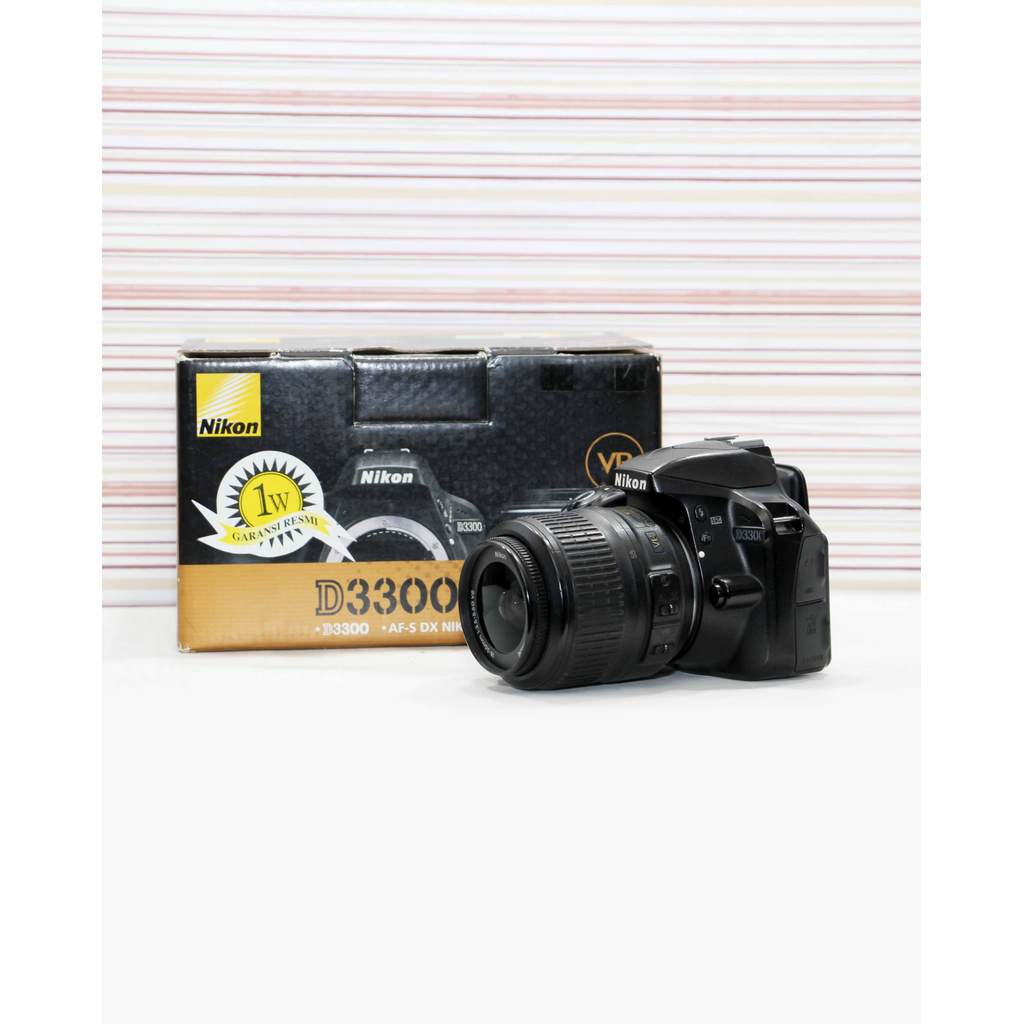 NIKON D3300 KIT 18 55 VR - KAMERA DSLR BEKAS - SC RENDAH - MURAH - SIAP PAKAI - COD SOLO