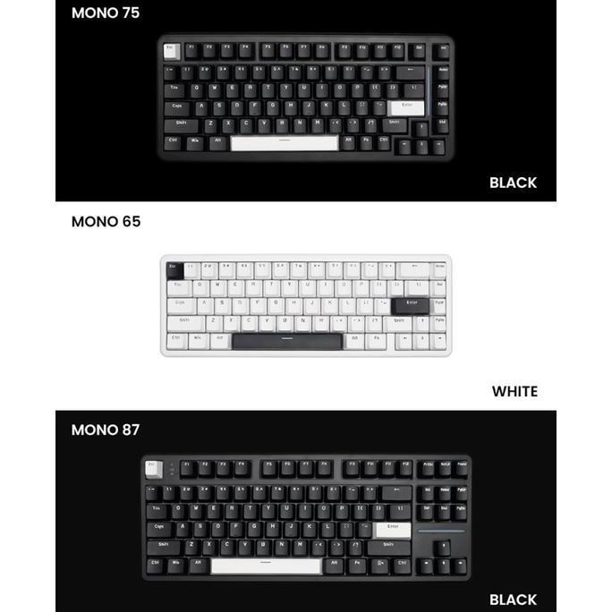Vortex Series Mono Series Mono 65 / Mono 75 / Mono 87 / Mono 100 Hotswappable Mechanicaal Gaming Key