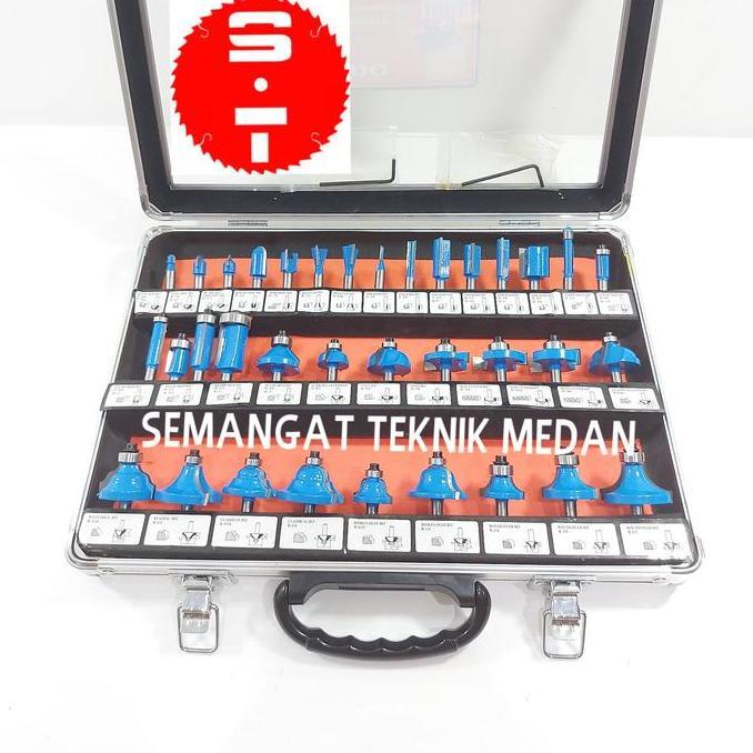 35PCS MATA PROFIL ROUTER TRIMMER KAYU WOOD BITS SET 35 PCS 6,35mm ALDO