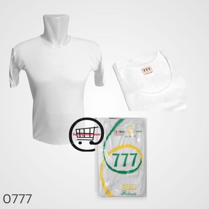 Kaos Oblong Pria 777 Polos O 777 Size 50-52-54 Kaos Oblong Jumbo