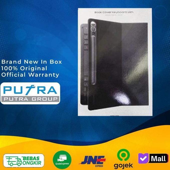 TERBARU (RESMI) Book Cover Slim Keyboard Samsung Tab S9 | S9 Plus | S9 FE HOT SALE