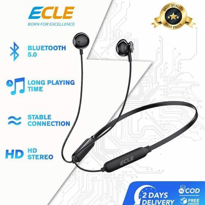 Wireless Earphone Ecle Headset Bluetooth Sport Ecle EEH 0117