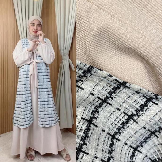 Joley Cloth - Marshanda 2 In 1  Knit Baju Busui Daily Muslim Wanita  Setelan Lembut Gamis Kancing Wu