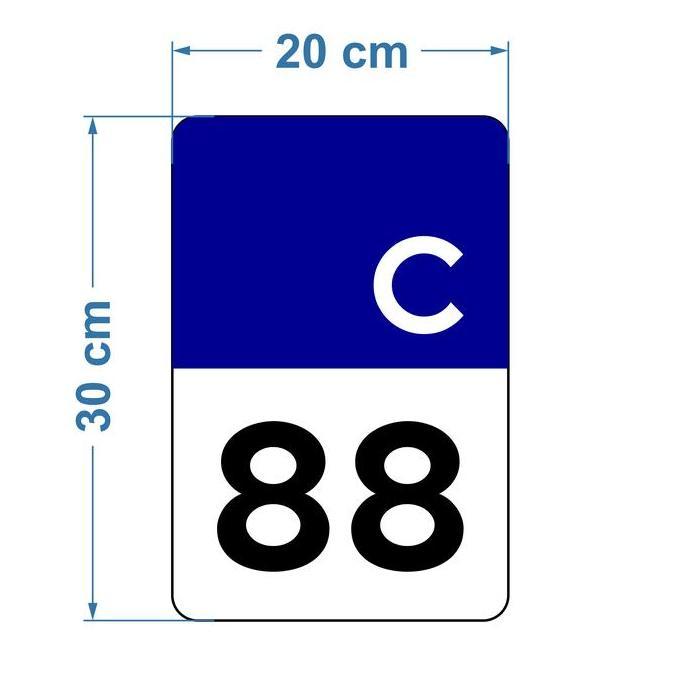 Papan Plang Nomor Rumah Unik 20cm x 30cm Plat Alumunium