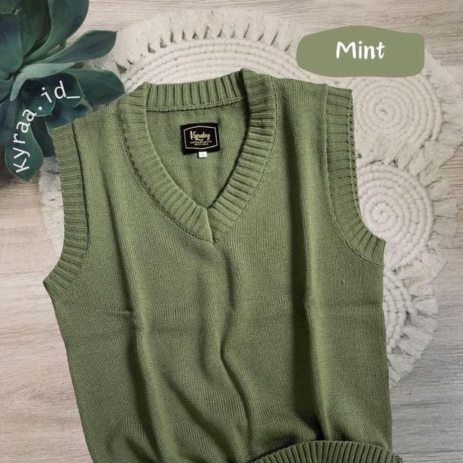 Rompi Rajut Polos Dewasa&Anak||Vest Rajut||Korean Style||Unisex||Rompi Polos Pria&Wanita Dewasa Teba