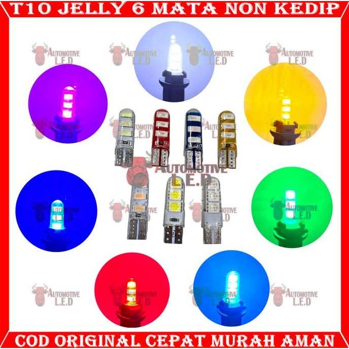 Promo ORIGINAL LAMPU LED T10 JELLY FLASH  T10 JELLY KEDIP  LAMPU MOTOR DC I T10 Lampu Led Jelly 5630