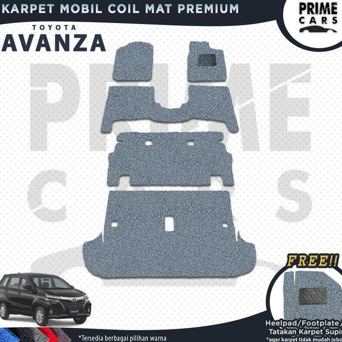 Promo Karpet Mobil Coil mat AVANZA 2003 - 2021 old/ Grand New/ All new/ Veloz - Mie Bihun 1 Warna Fu