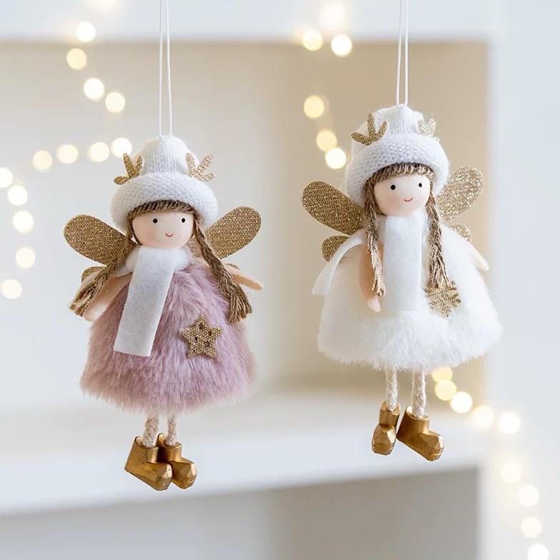 Dekorasi Pohon Natal malaikat / Boneka Gadis Pohon natal