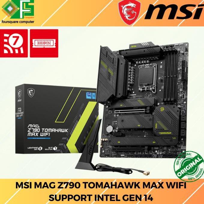 Motherboard MSI MAG Z790 TOMAHAWK MAX WIFI Mobo Intel Support Gen 14