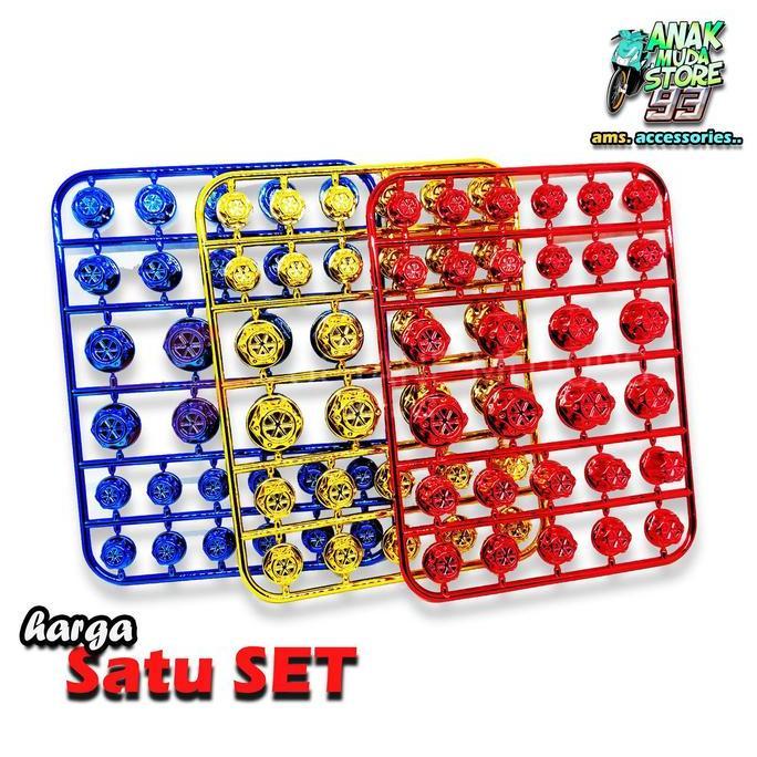 Promo Tutup Baut L Body Shock Knalpot CVT Blok Mesin Variasi Motor Beat PCX COD