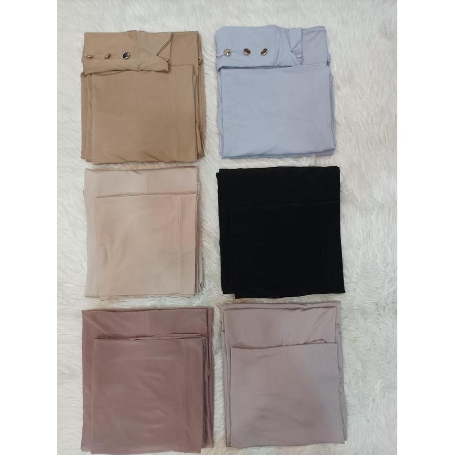 Yuri Abaya Jarsey Plus Hijab Ld Fit To 130 / Gamis Daily / Gamis Umroh Cantik Muslim Wanita Ceruty D