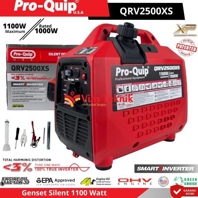 Proquip Qrv2500Xs Qrv 2500 Mesin Genset Silent Genset Bensin Generator Genset Portable 1000Watt Qrv2