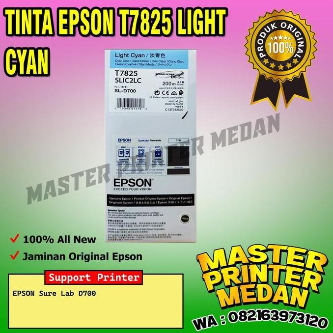HARGA DISC - TINTA EPSON D700 T7825 LIGHT CYAN