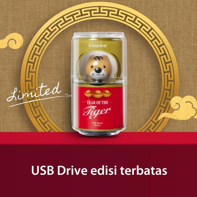 Flashdisk Kingston Shio Edisi Macan Tiger 2022 DTCNY22 64gb USB 3.2