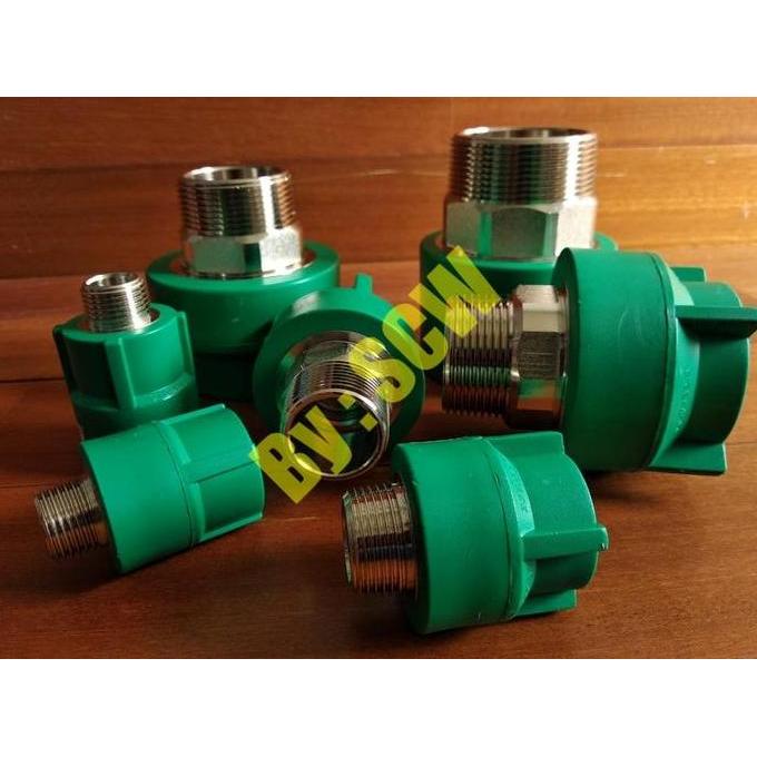 TERBARU - Sok Sock ppr drat luar 1 inch 32mm male thread SDL sambungan pipa PPR