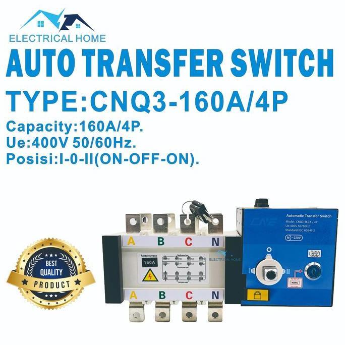 Auto Transfer Switch ATS 4P 160A/Motorized Ohm Saklar 160A