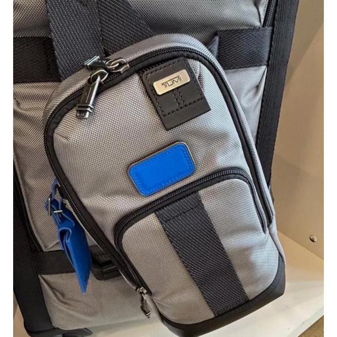 Tumi Tas Selempang Fife Slim Sling Bag - Grey Glacier Bue