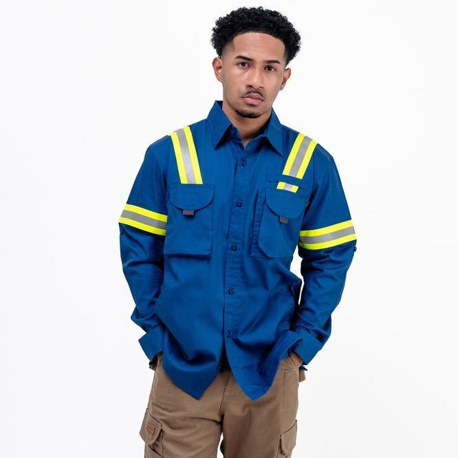 Engineer Workwear - Logging Blue, Wearpack/Kemeja Panjang / Kemeja Kerja Lapangan By Engineer