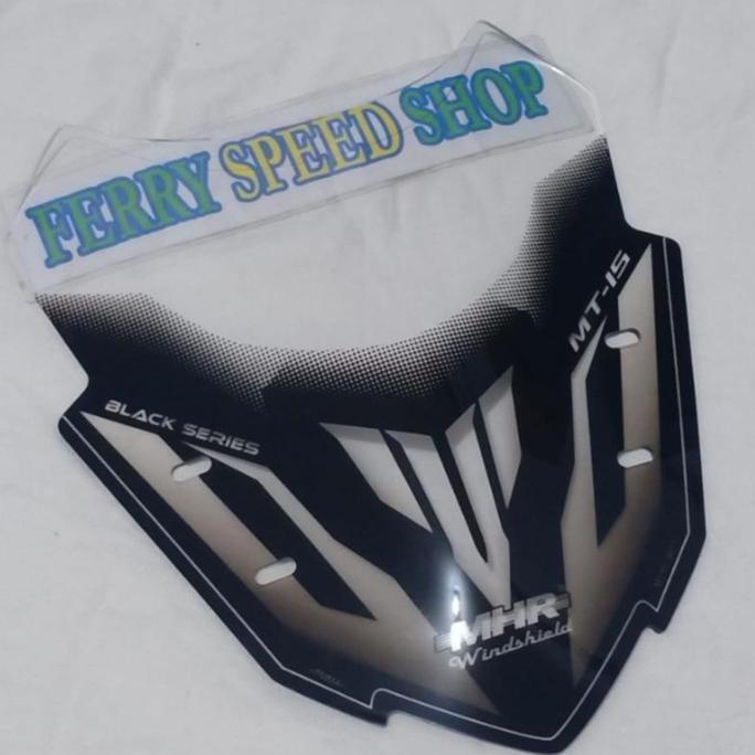 Windshield winsil mhr mt15 mt 15 / kaca depan visor mt15 mhr racing black series Terlaris