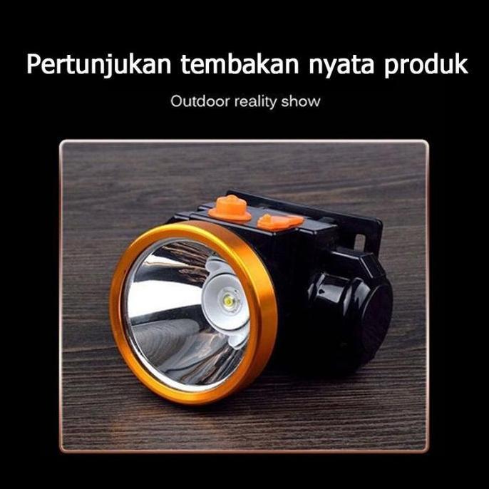 Senter Kepala LED Headlamp Super Terang / Lampu Kepala Zoom Outdoor Tahan Lama