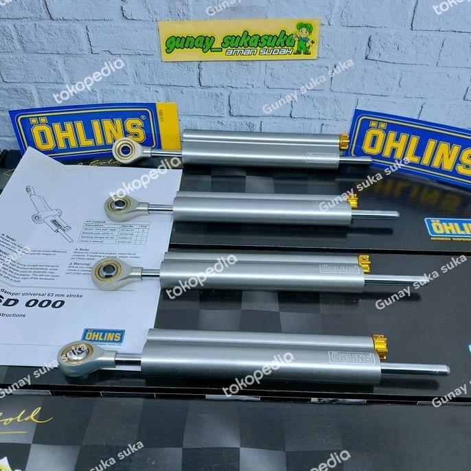 Stabilizer Stang - Steering Damper Ohlins SD 000 SD000 Silver Original Terlaris
