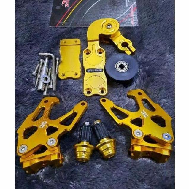 Paket variasi/stabilizer rantai + standhook + Jalu stang/vixion/satria Terlaris