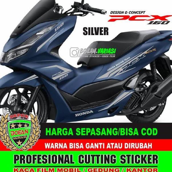 Cutting Sticker NEW PCX 160 ROYAL MATTE BLUE PCX 160 BIRU Terlaris
