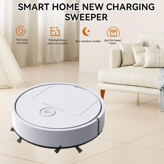 Robot Sapu Pintar 3 in 1 - Vacuum Cleaner, Sapu & Pel Lantai, Pembersih Lantai Multifungsi