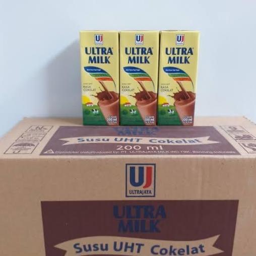 Ultra Milk 200 Ml Susu Ultra Coklat 200Ml 1 Dus