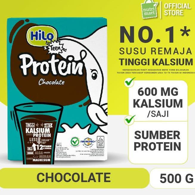 Hilo Teen Chocolate Gr Susu Tinggi Kalsium
